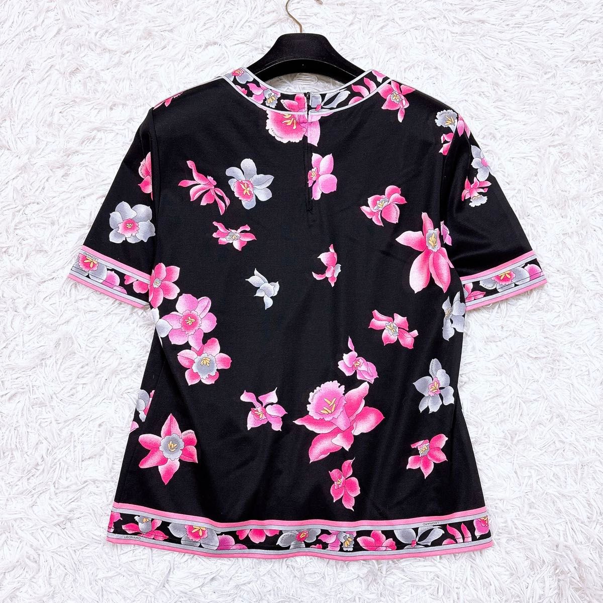美品 LEONARD FASHION レオナールファッション 花柄 カットソー 美品 LEONARD FASHION レオナールファッション 花柄 カットソー
