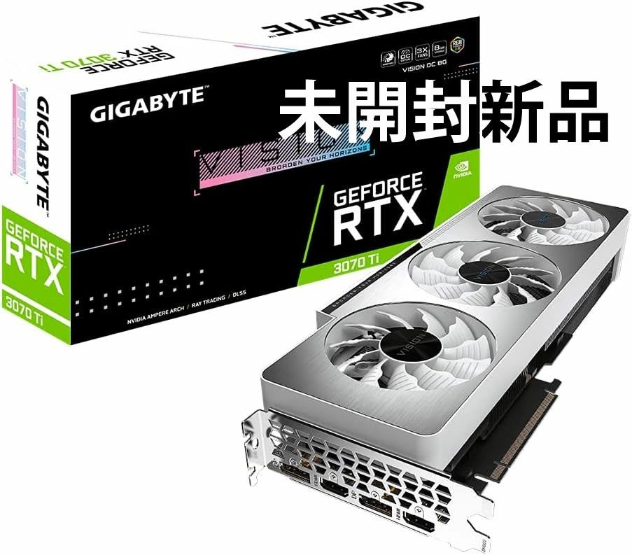 送料込 未開封新品 GIGABYTE GeForce RTX3070Ti VISION OC White 送料込 未開封新品 GIGABYTE GeForce RTX3070Ti VISION OC White