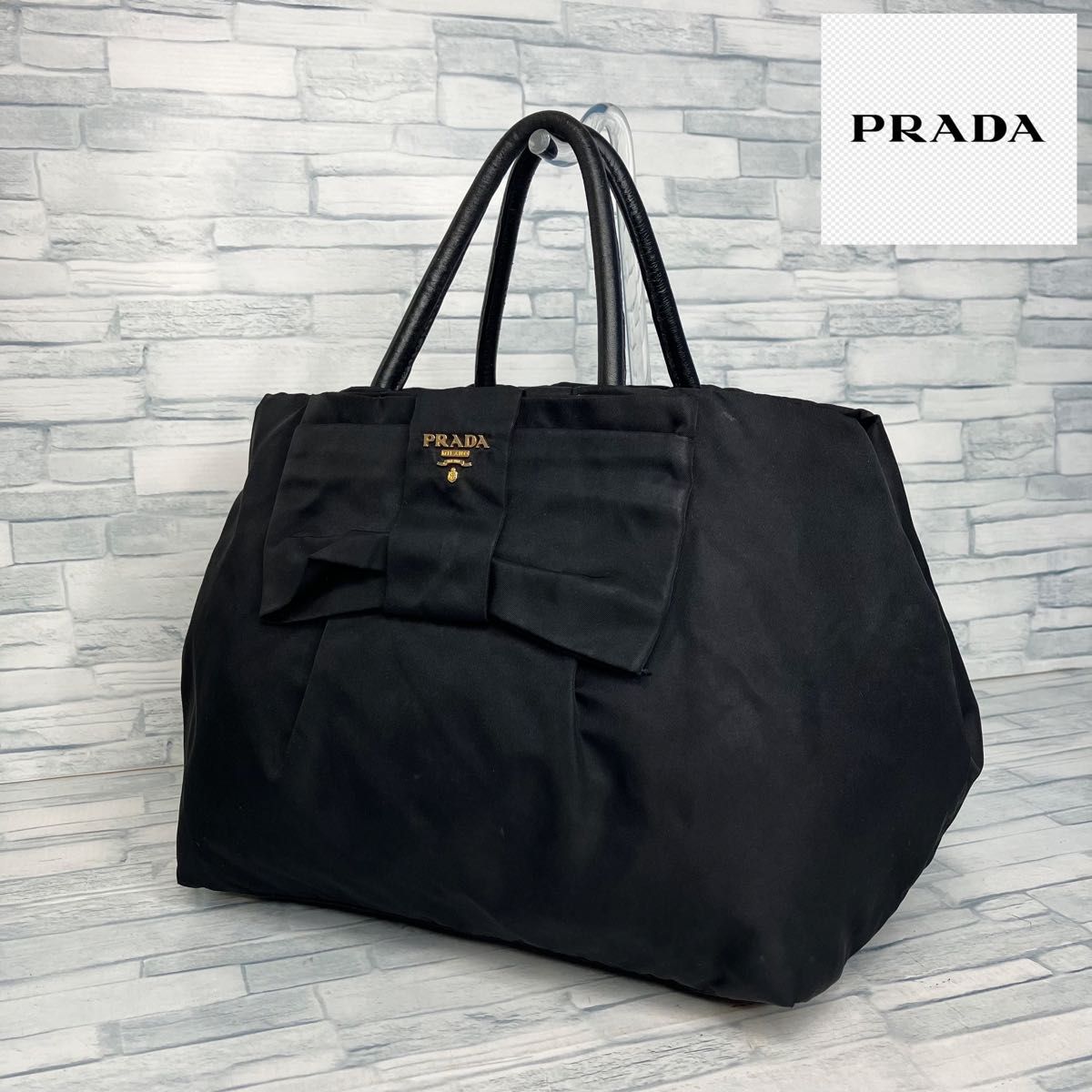 極美品 130 PRADA プラダ ハンドバッグ トートバッグ ナイロン 極美品 130 PRADA プラダ ハンドバッグ トートバッグ ナイロン