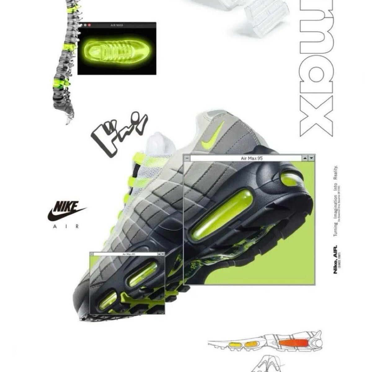 NIKE AIR MAX 95 OG NEON YELLOW 28 5cm 2020 ナイキ エア NIKE AIR MAX 95 OG NEON YELLOW 28 5cm 2020 ナイキ エア