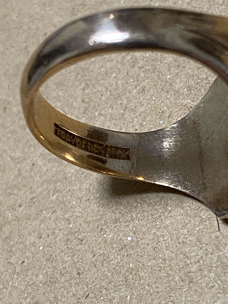  used * college ring 1950 year AKRON HS(TERRYBERRY( Terry Berry company manufactured 10K 20 number high school ring rockabilly )