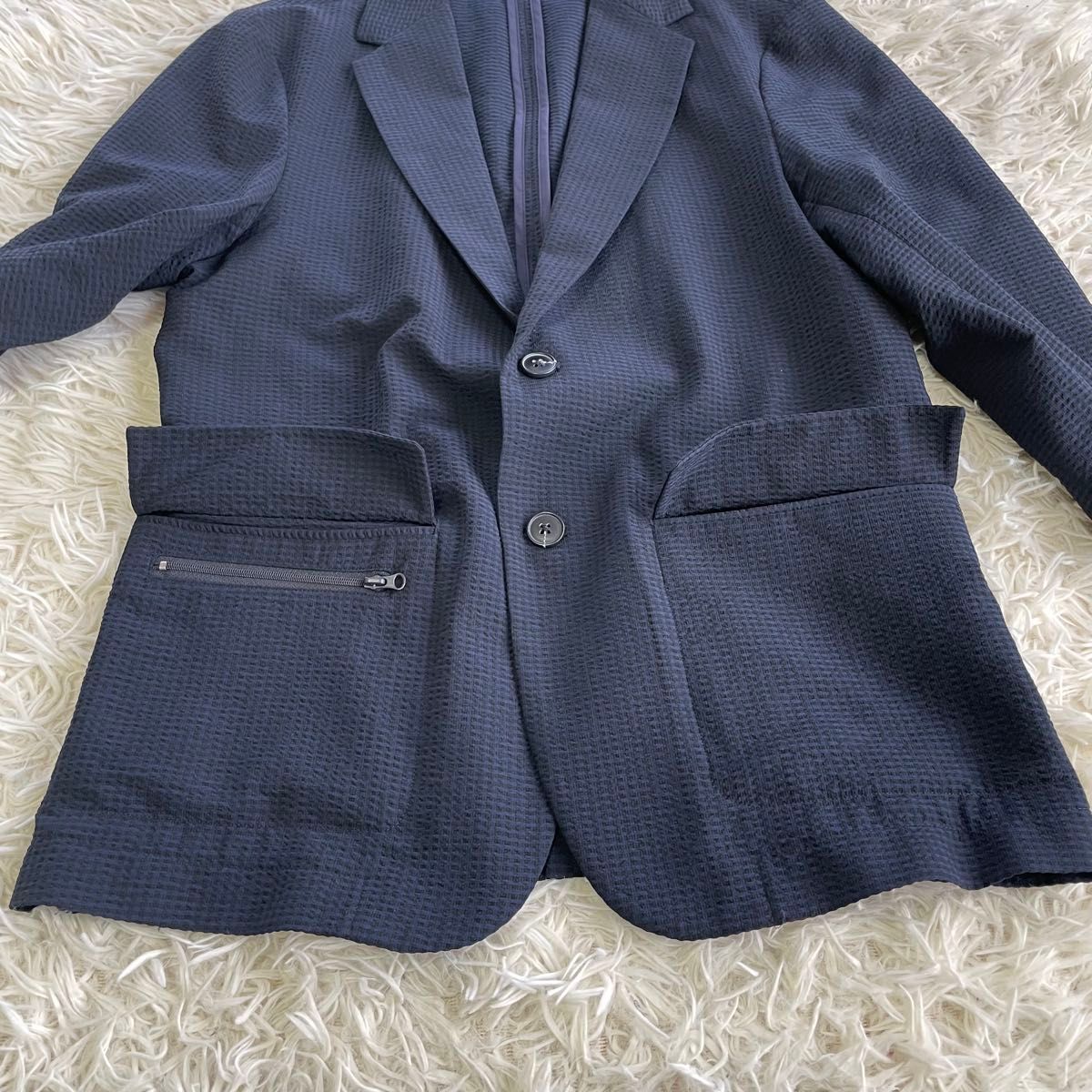 ZARA ザラ メンズ シアサッカーテーラードジャケット 夏 ZARA ザラ メンズ シアサッカーテーラードジャケット 夏