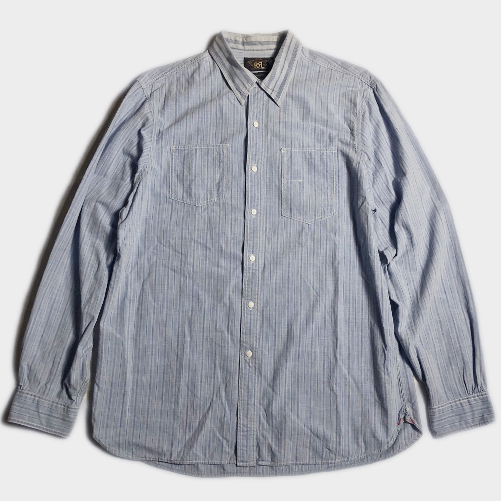 RRL ヴィンテージ ワーク シャツ VINTAGE WORK SHIRTS チンスト マチ付き ガチャポケ ダブルアールエル POLO Ralph Lauren ラルフローレン