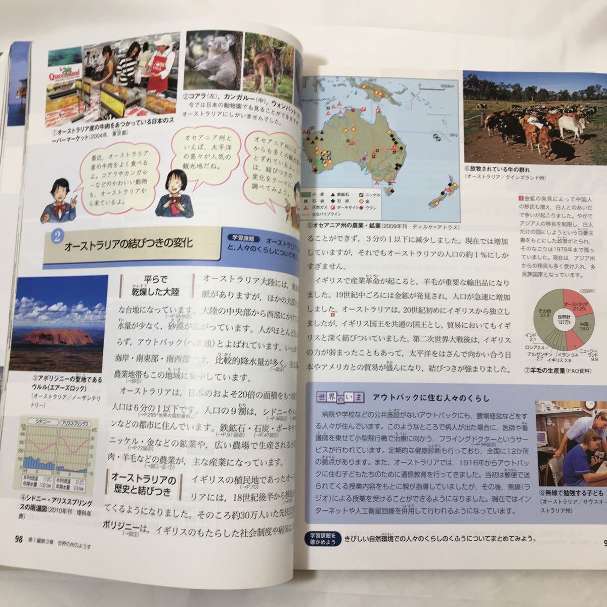 Paypayフリマ 中学社会地理的分野 平成24年度採用 日本文教出版 編集 教科書 単行本 15年発行 Z 75