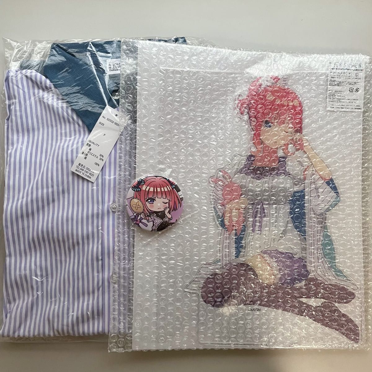 五等分の花嫁 UNDER GROUND CIRCUS アパレルコラボシャツ&BIG 五等分の花嫁 UNDER GROUND CIRCUS アパレルコラボシャツ&BIG