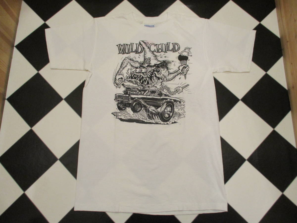 90's RATFINK WILD CHILD ラットフィンク ビンテージ　Tシャツ　モンスター　エドロス ホットロッド アメ車 USA製