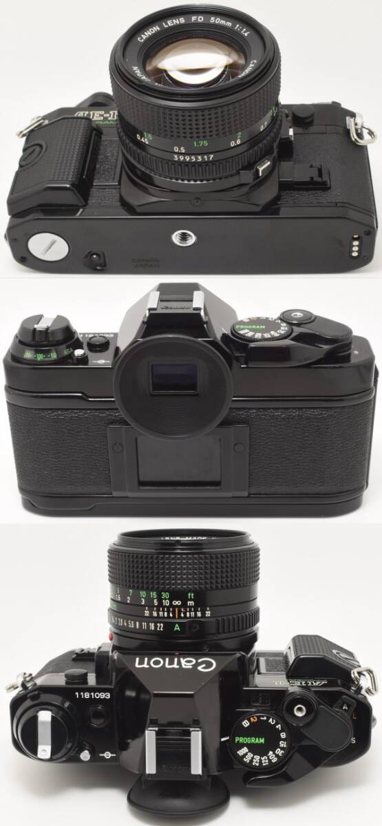 整備/性能測定済】Canon AE-1 PROGRAM ブラック+NEW FD50mmF1 整備/性能測定済】Canon AE-1 PROGRAM ブラック+NEW FD50mmF1