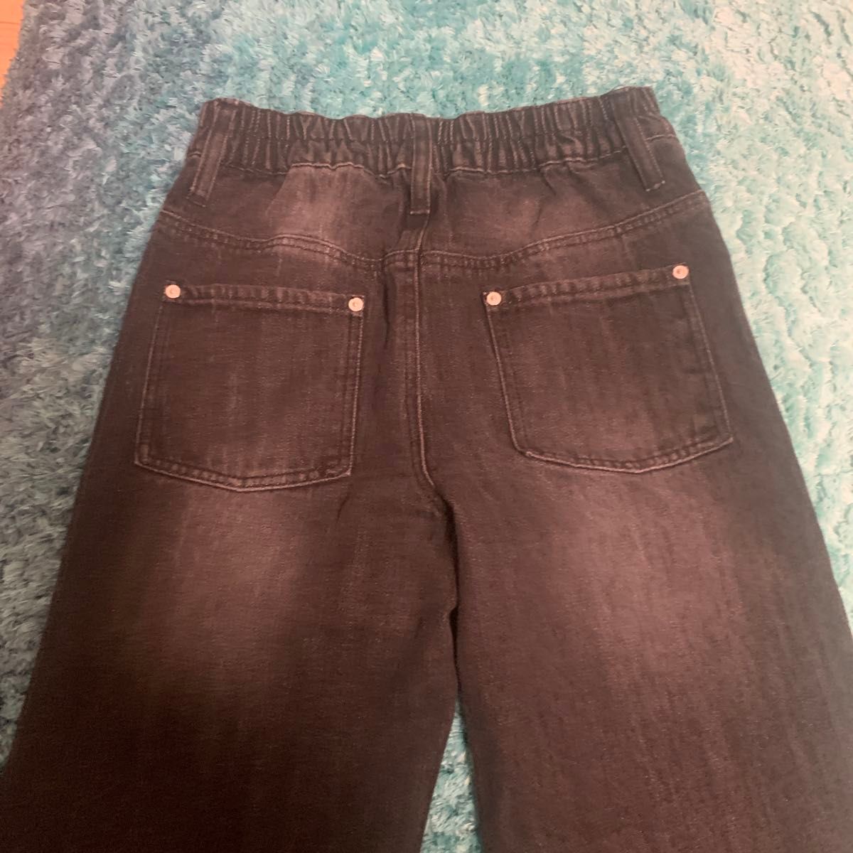 ヴィンテージデザイン パンタロンデニムパンツ ブラック XS ヴィンテージデザイン パンタロンデニムパンツ ブラック XS
