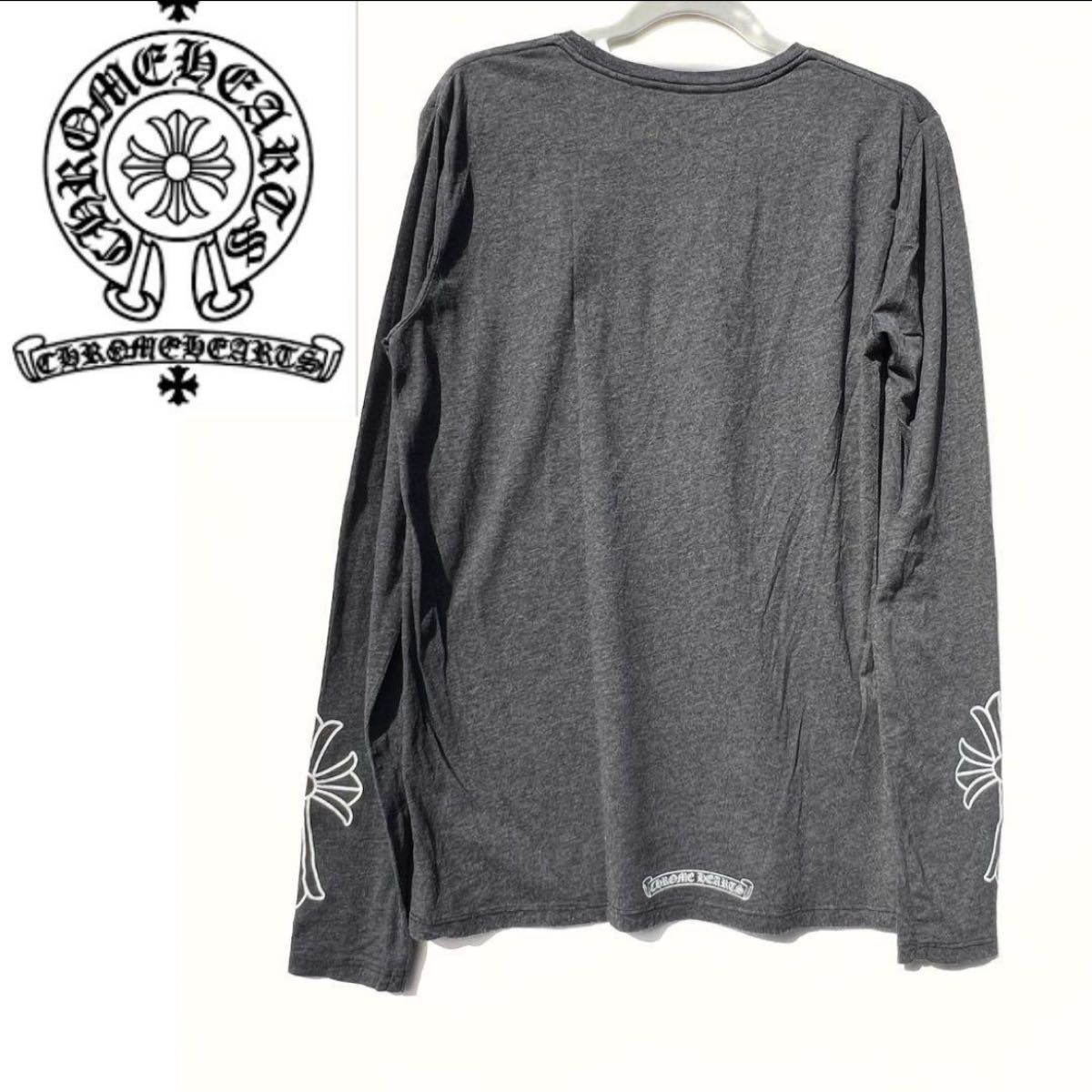 Chrome Hearts ロンT グレー クロムハーツ XL chromehearts 希少 Chrome Hearts ロンT グレー クロムハーツ XL chromehearts 希少