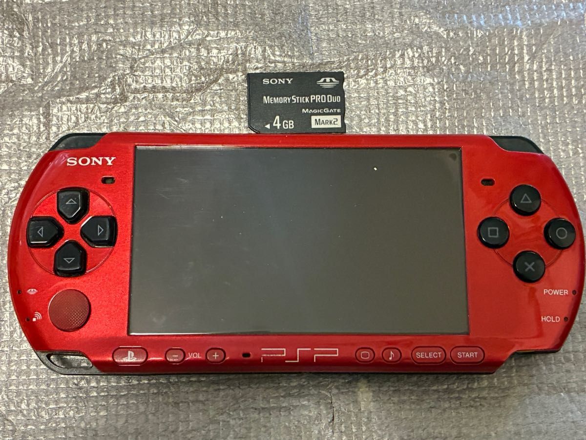 動作良好 PSP-3000プレイステーションポータブル レッドブラック 動作良好 PSP-3000プレイステーションポータブル レッドブラック