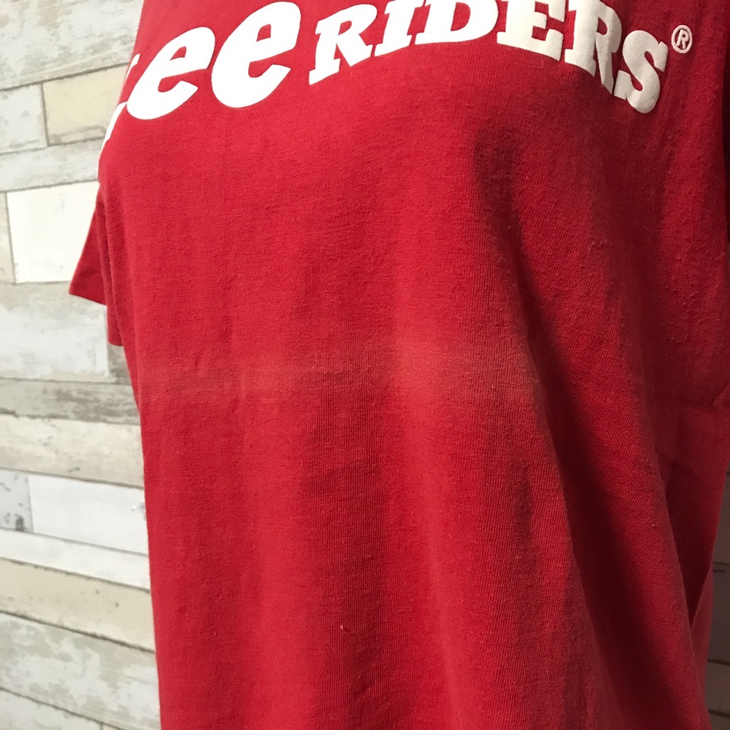 [ popular ]Lee/ Lee Logo print T-shirt red size M lady's /3898