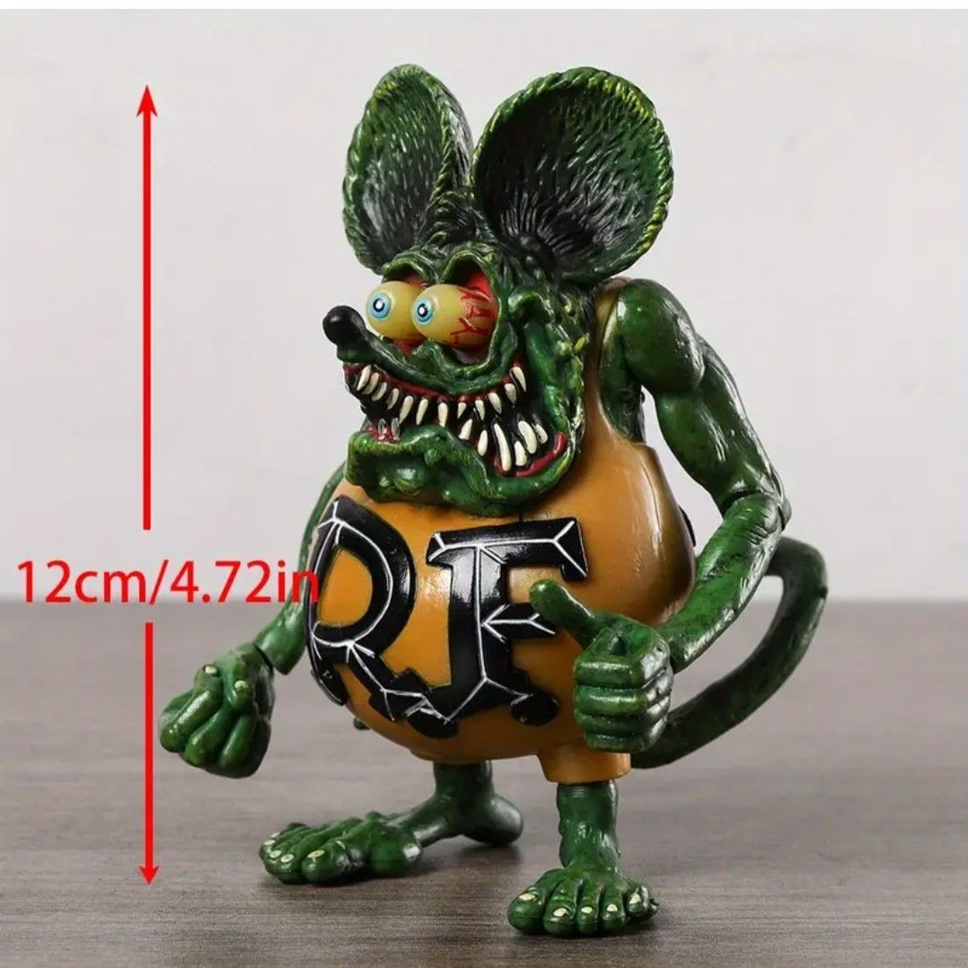 新品未開封 ラットフィンク フィギュア 手足可動式 3体セット 新品未開封 ラットフィンク フィギュア 手足可動式 3体セット