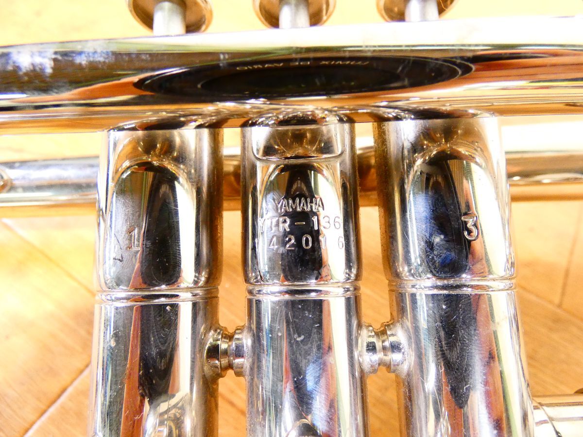 KE-5)ジャンク!YAMAHA トランペット YTR-136☆ヤマハ/管楽器 KE-5)ジャンク!YAMAHA トランペット YTR-136☆ヤマハ/管楽器