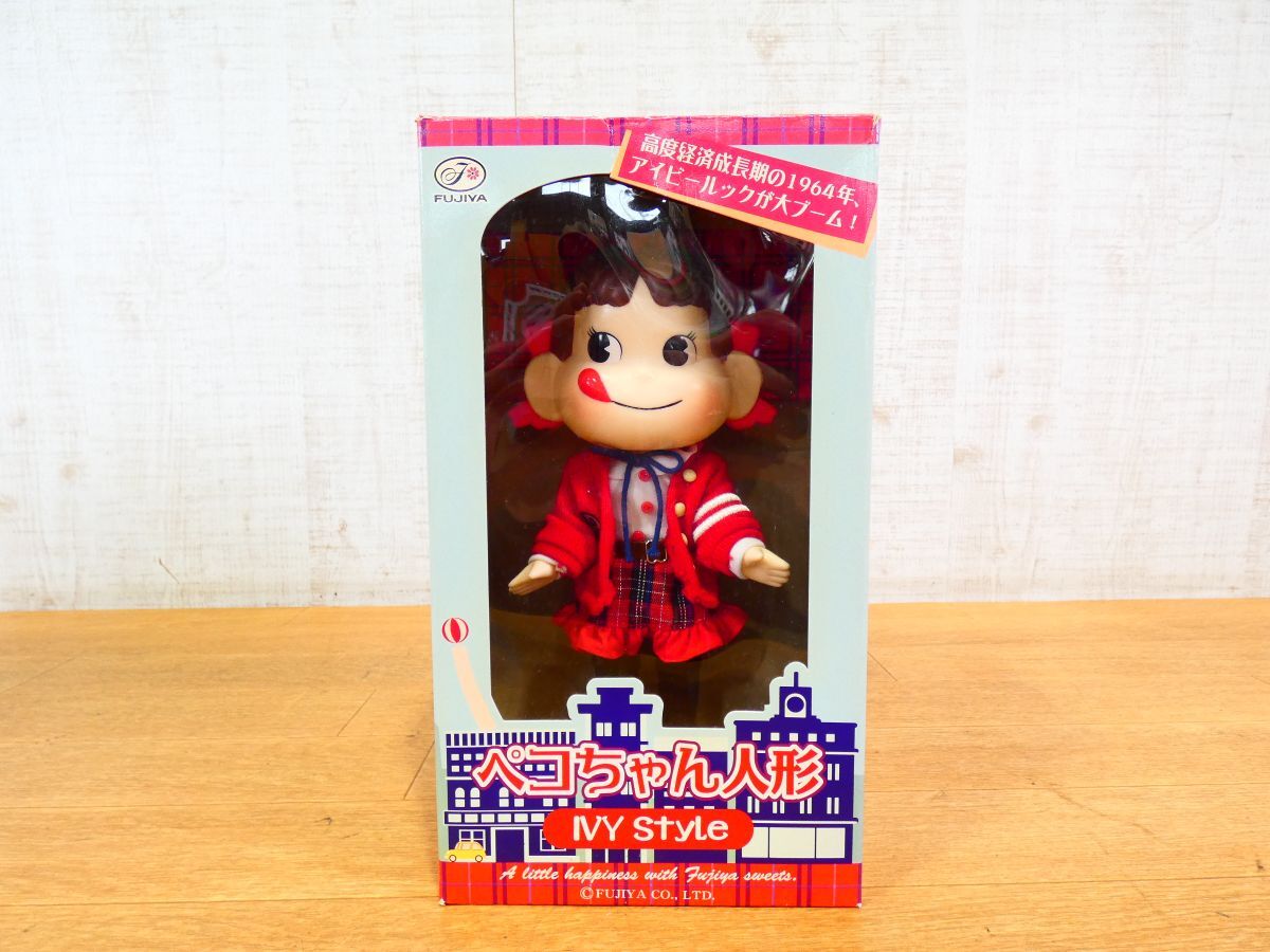 KE-4)USED!FUJIYA アイビースタイル ペコちゃん人形☆不二家 KE-4)USED!FUJIYA アイビースタイル ペコちゃん人形☆不二家