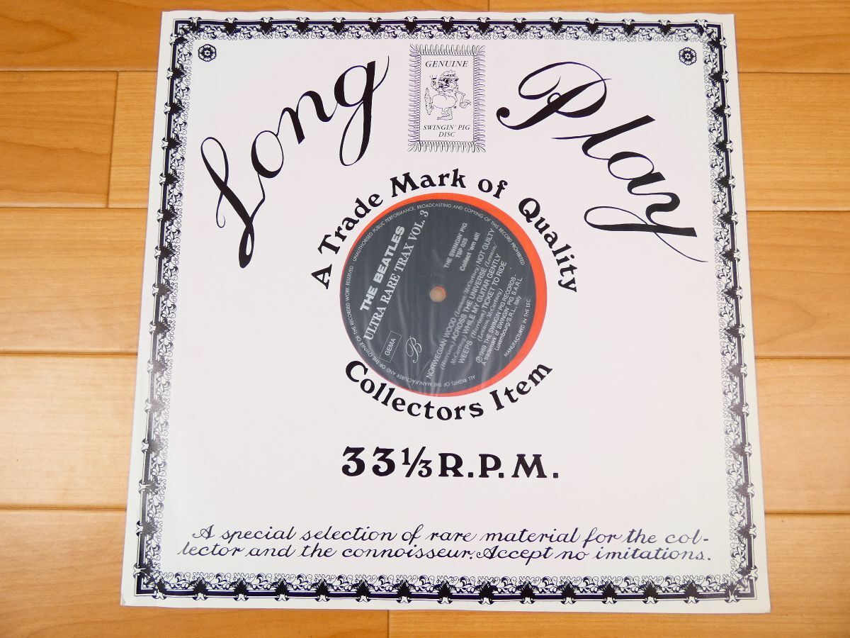 S) THE BEATLES ビートルズ 「 Ultra Rare Trax Vol. 3 」 LP S) THE BEATLES ビートルズ 「 Ultra Rare Trax Vol. 3 」 LP