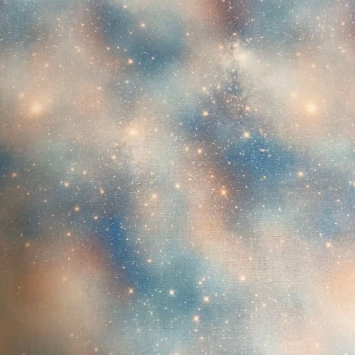 長さ100cm*110cm(幅) 春夏新柄 綺麗早朝の星空コットン生地プリント生地ハンドメイド用 シーチングハギレ生地