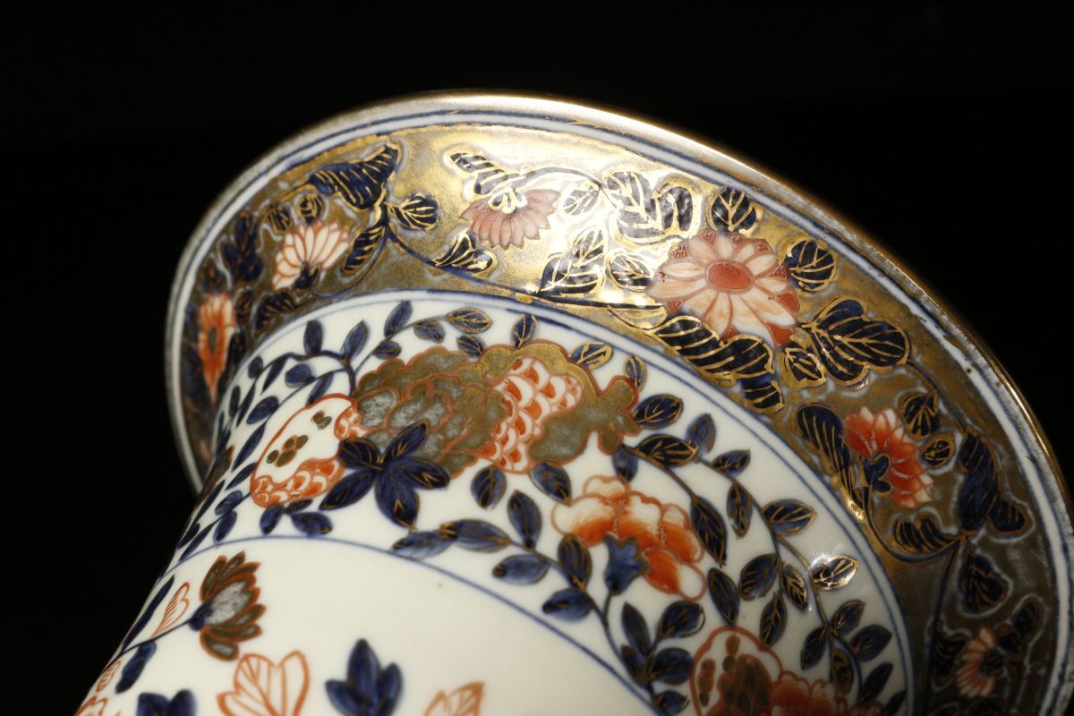 LIG】元禄伊万里 色絵美人図花瓶 31.5㎝ 箱付 古伊万里 LIG】元禄伊万里 色絵美人図花瓶 31.5㎝ 箱付 古伊万里