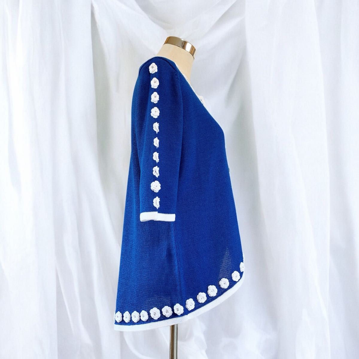 ROYAL ALPACA 高級ハンドニット カーディガン ピマコットン100 ROYAL ALPACA 高級ハンドニット カーディガン ピマコットン100