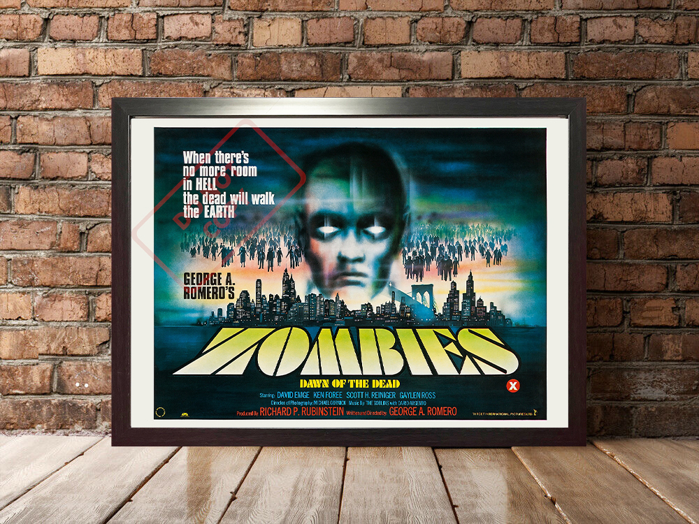 * movie [zombi](Dawn of the Dead)(Zombie) 1978 year England version A3 poster * George *A*romero/do-n*ob* The * dead / horror 