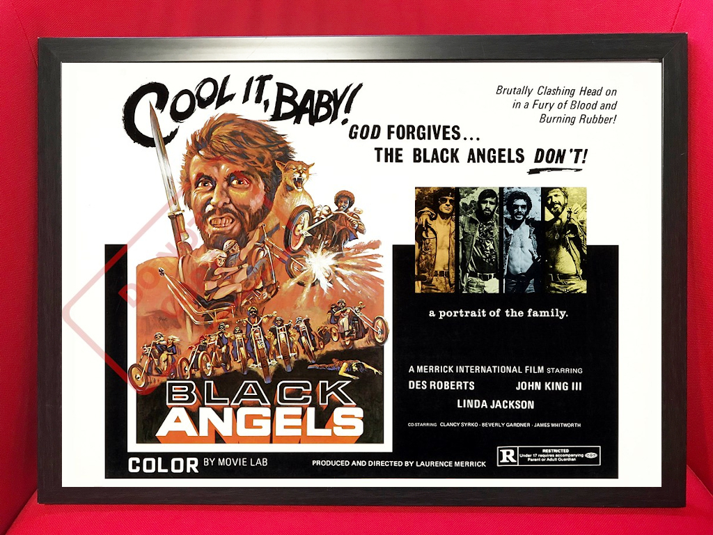 休み 70sバイカームービー Black Angels 1970 ポスター ヘルズ