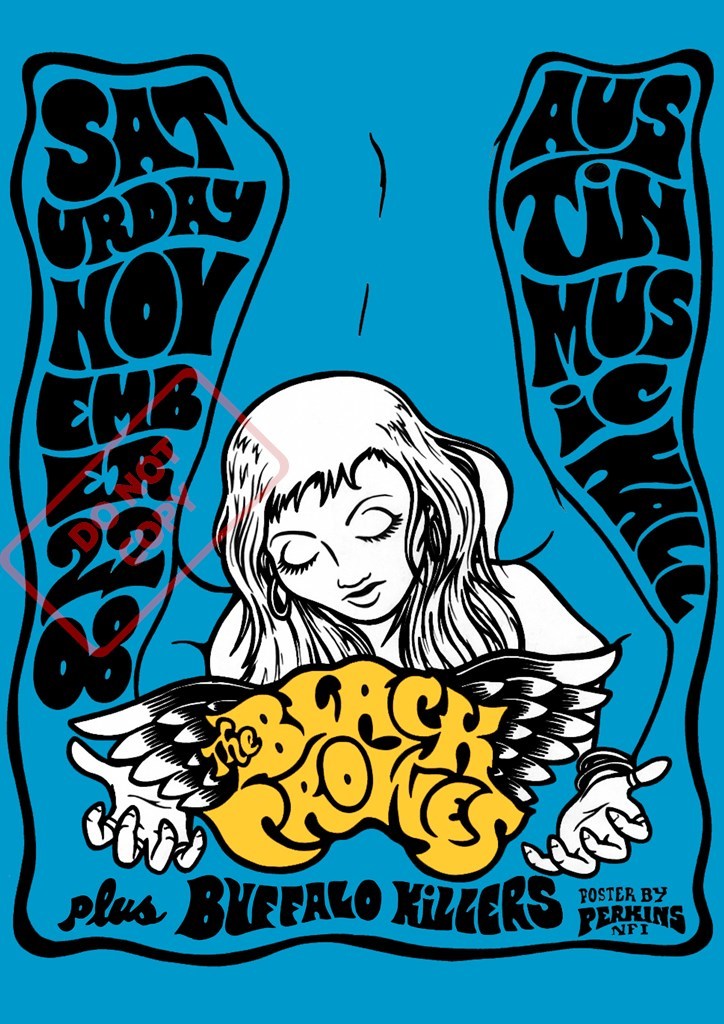 * black * black uz2008teki suspension Live poster *Black Crowes