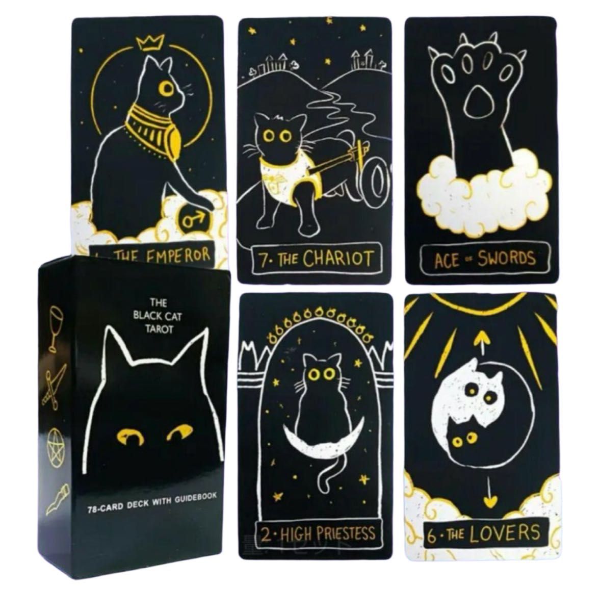 THE BLACK CAT TAROT タロットカード オラクル 黒猫 占星術 THE BLACK CAT TAROT タロットカード オラクル 黒猫 占星術