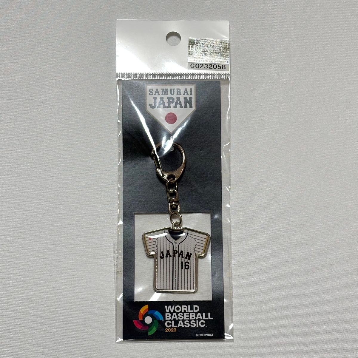 WBC2023 大谷翔平 16 選手ユニフォームキーホルダー(ホーム WBC2023 大谷翔平 16 選手ユニフォームキーホルダー(ホーム