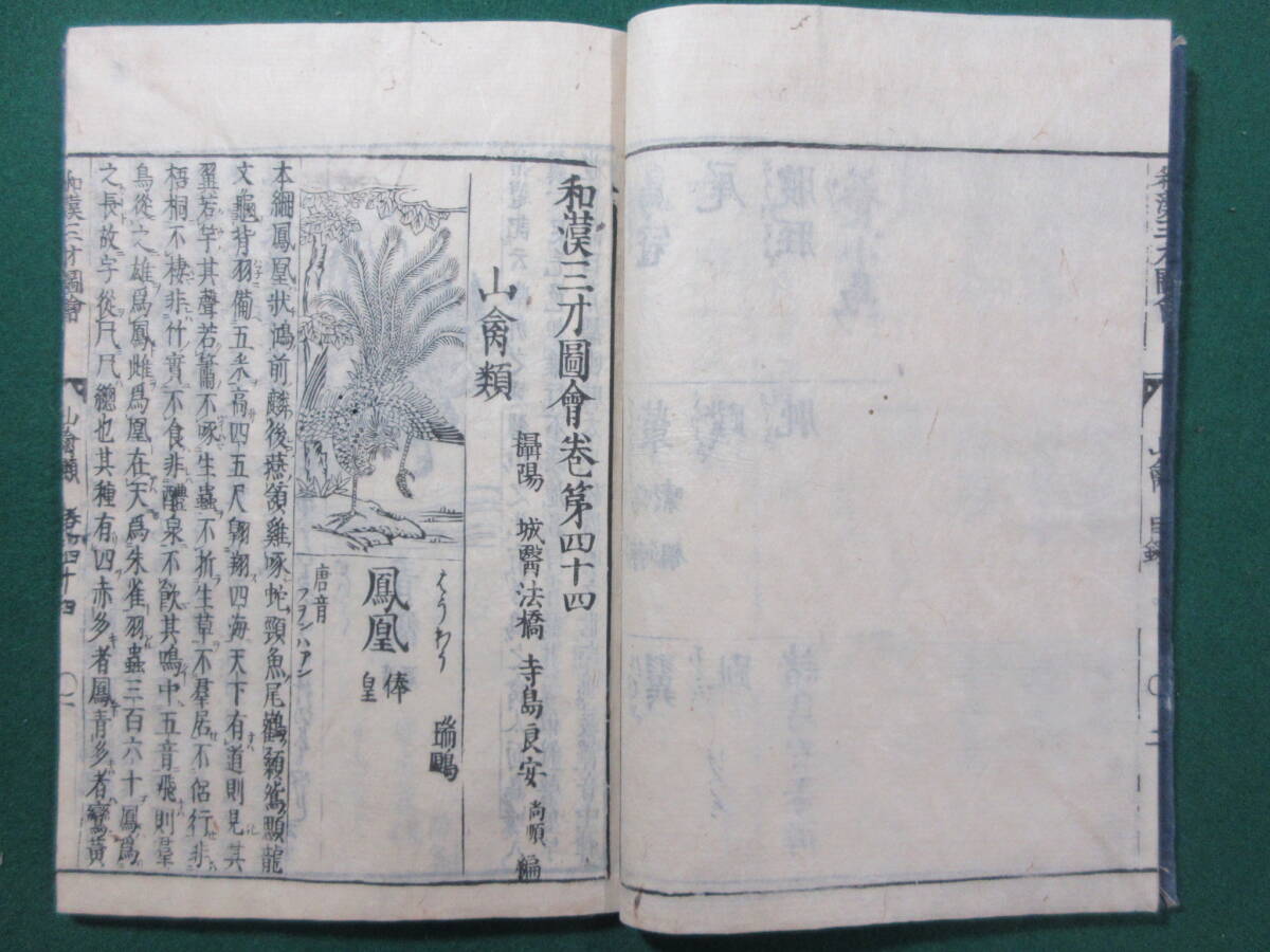 22)江戸期絵入り和本 『和漢三才図会 四十四 山禽』 正德3年 検 22)江戸期絵入り和本 『和漢三才図会 四十四 山禽』 正德3年 検