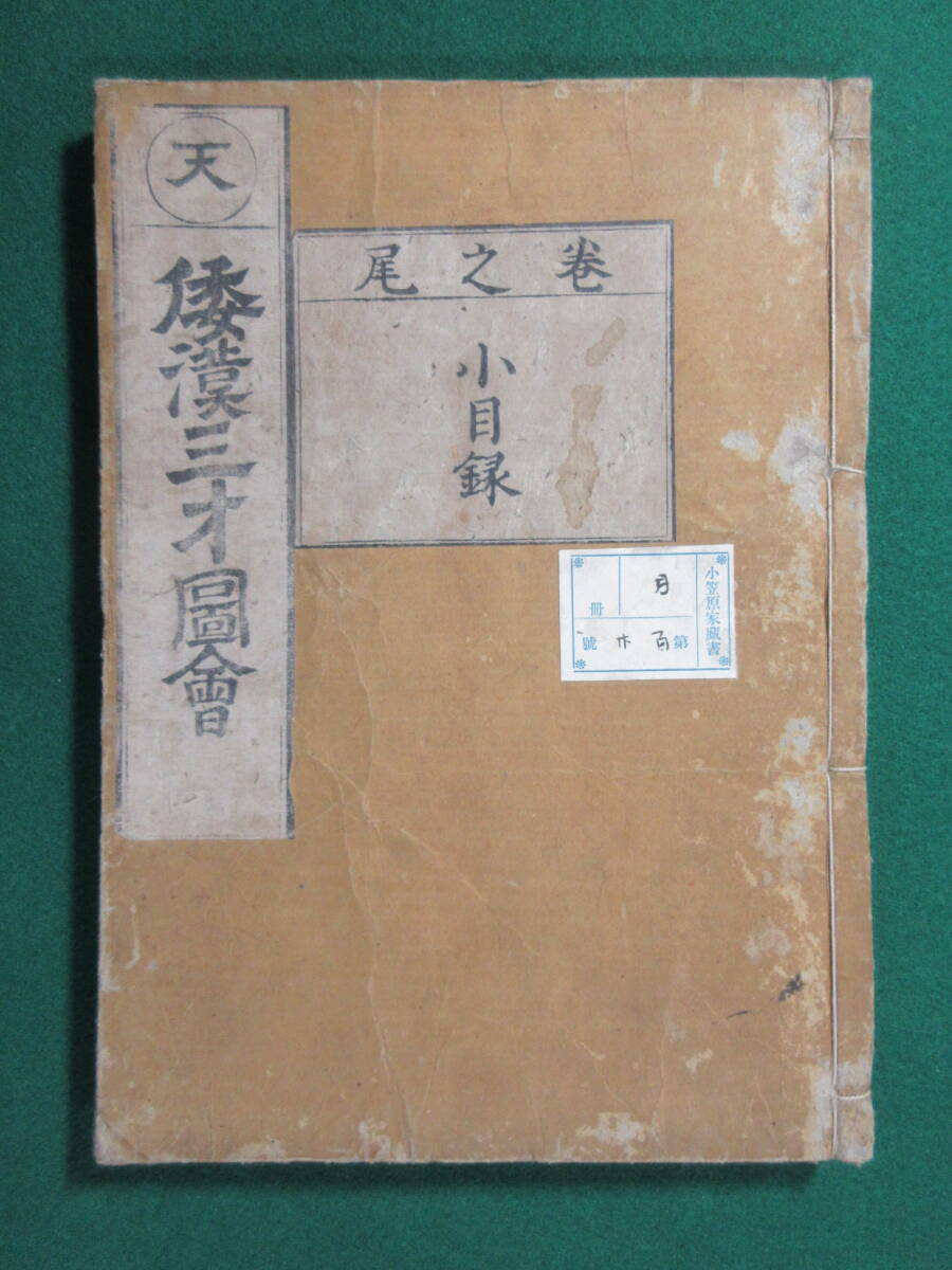 2)江戸期絵入り和本 『和漢三才図会 巻之尾 小目録』 正德4年 検 2)江戸期絵入り和本 『和漢三才図会 巻之尾 小目録』 正德4年 検