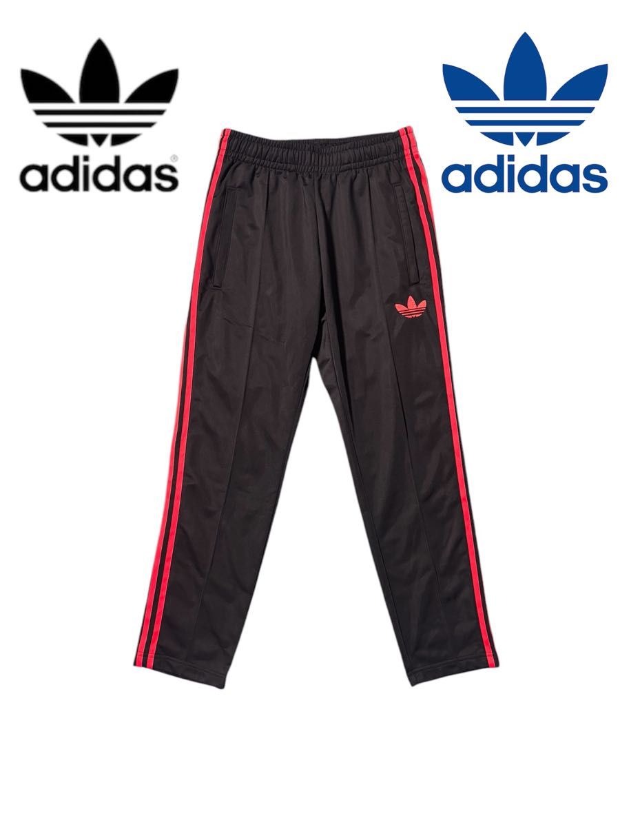 安い割引 ジャージ トラックパンツ adidas 美品】 Lサイズ ライン 赤 黒 アディダス