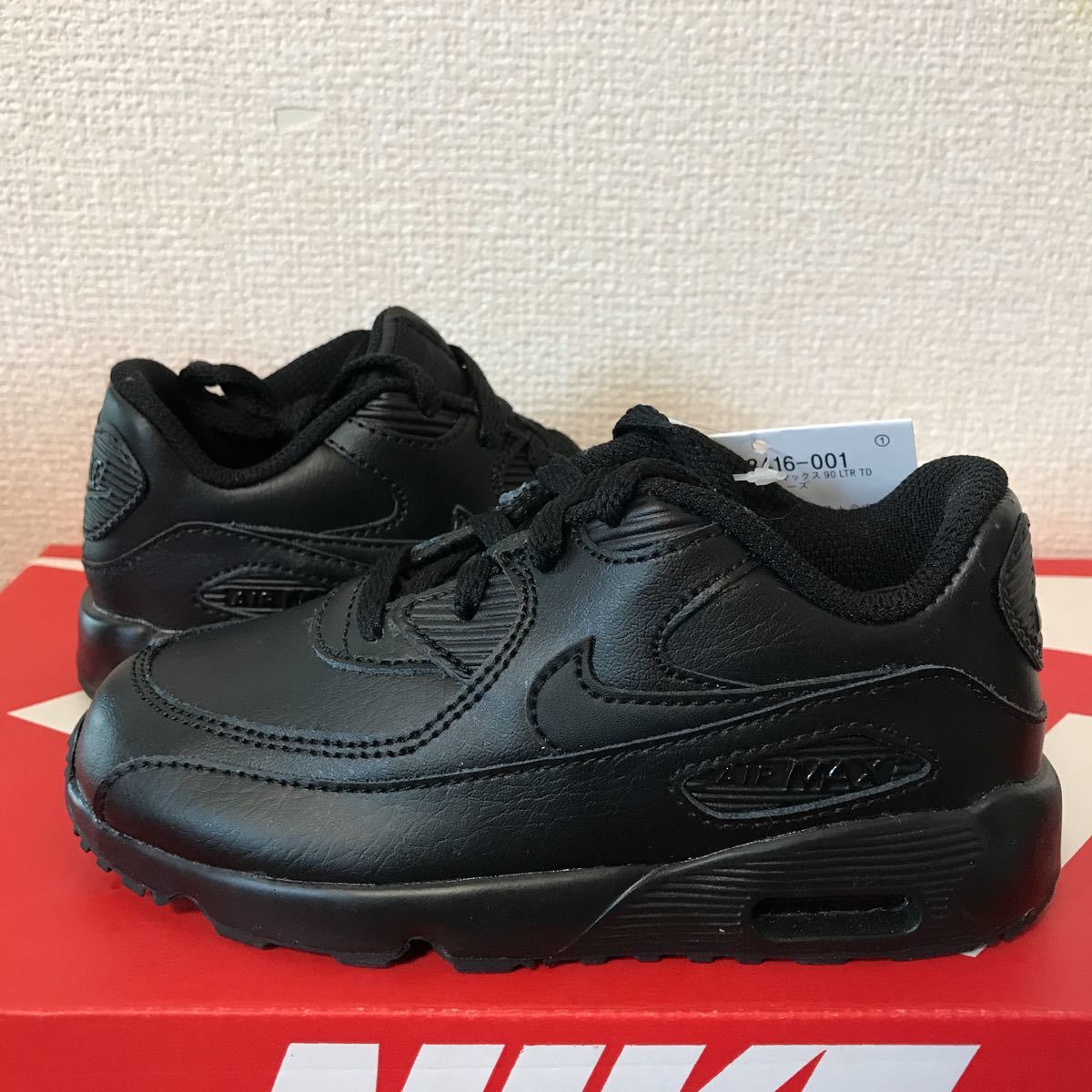 NIKE購入正規品 NIKE AIR MAX 90 LTR （TD）BLACK/BLACK/NOIR/NOIR エアマックス90 LTR (TD) エアマックス90 15cm 833416-001 AIRMAX90 9c_画像2