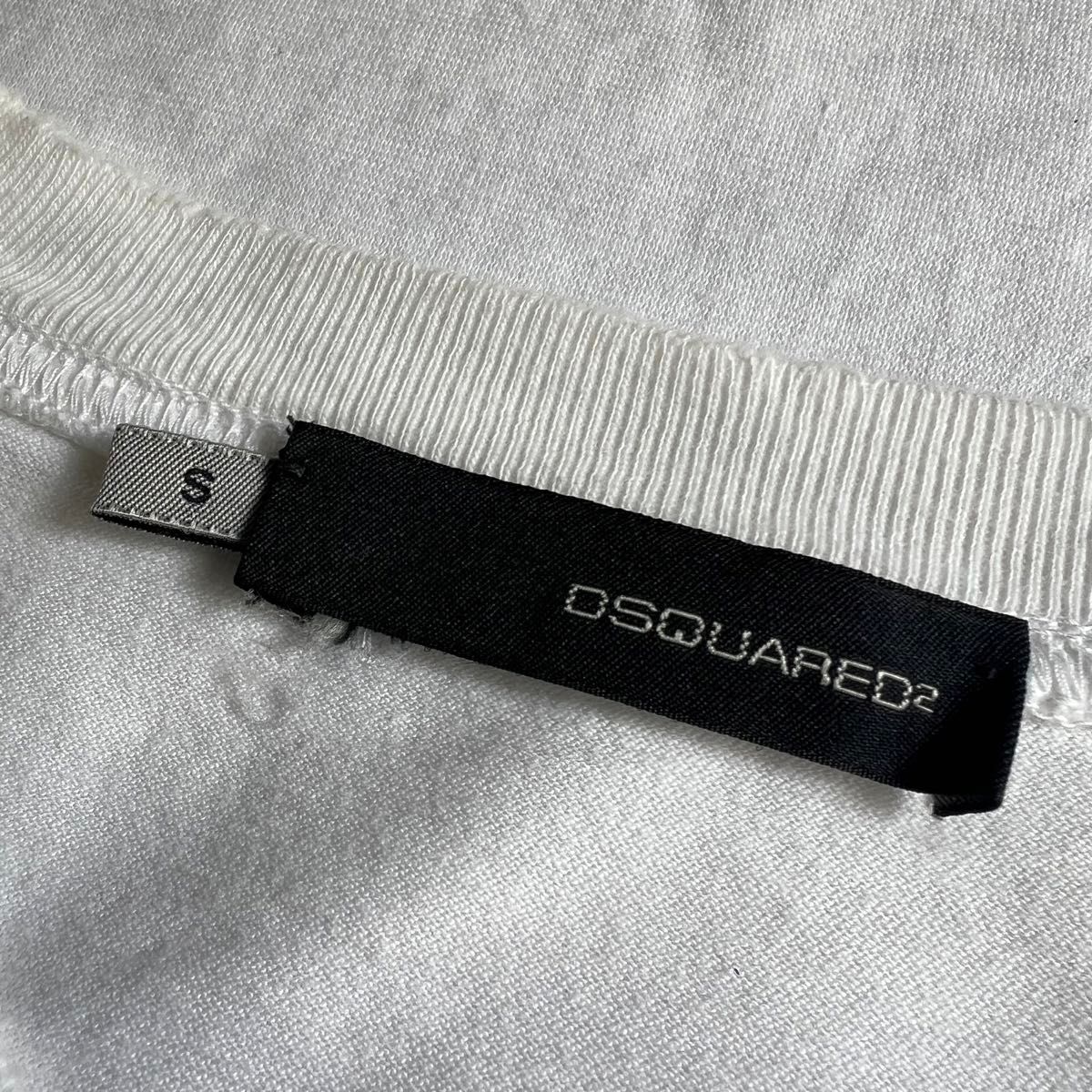 DSQARED2 ディースクエアード プリント ロングスリーブTシャツ S DSQARED2 ディースクエアード プリント ロングスリーブTシャツ S
