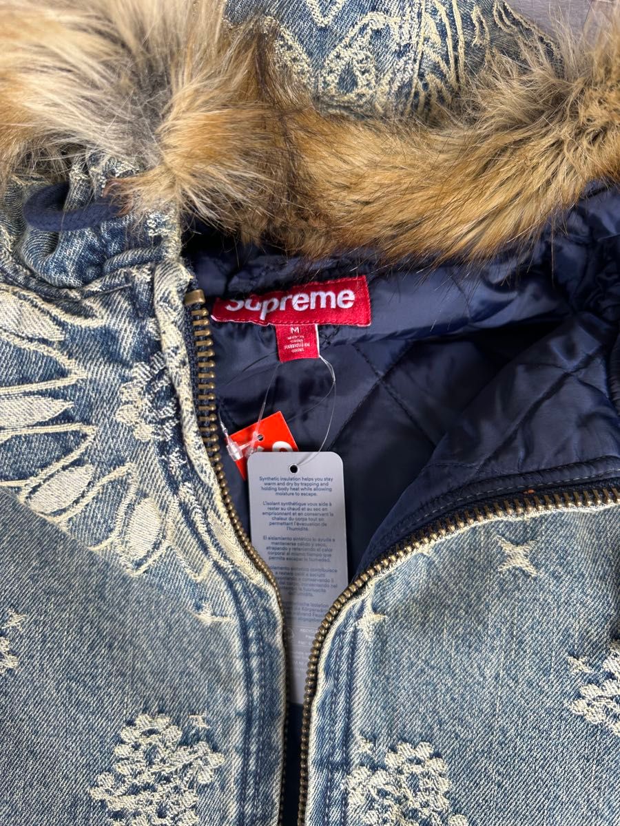 Supreme Bandana Jacquard Denim Hooded Work Jacket Supreme Bandana Jacquard Denim Hooded Work Jacket