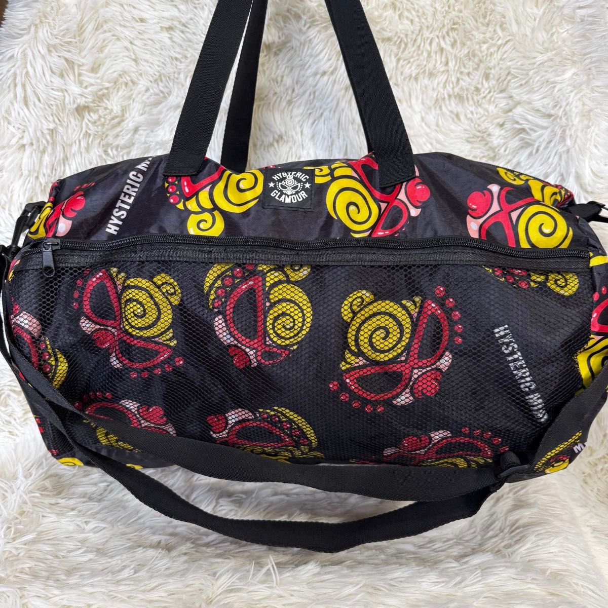 HYSTERIC GLAMOUR ヒステリックグラマー ボストン バッグ 総柄 HYSTERIC GLAMOUR ヒステリックグラマー ボストン バッグ 総柄
