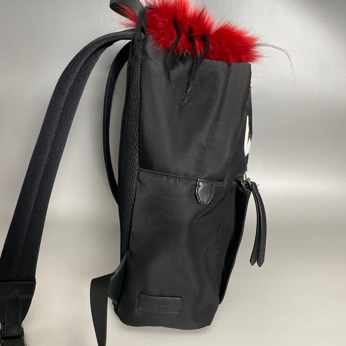 Fendi 美品 黒 ナイロン リュック モンスター バックパック Fendi 美品 黒 ナイロン リュック モンスター バックパック