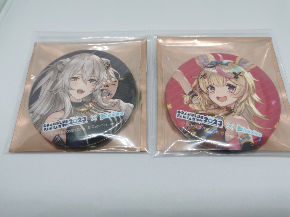 グラブル グランブルーファンタジー ホロライブ 缶バッジ 獅白 グラブル グランブルーファンタジー ホロライブ 缶バッジ 獅白