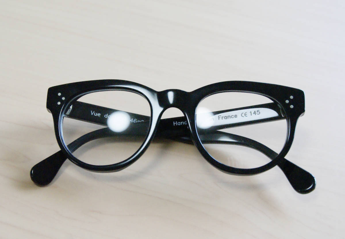 Vue dc...（ ヴュードゥーシー ）フランス製 廃盤 希少 モデル 名：ROB　色：100: Noir black 眼鏡 メガネ めがね