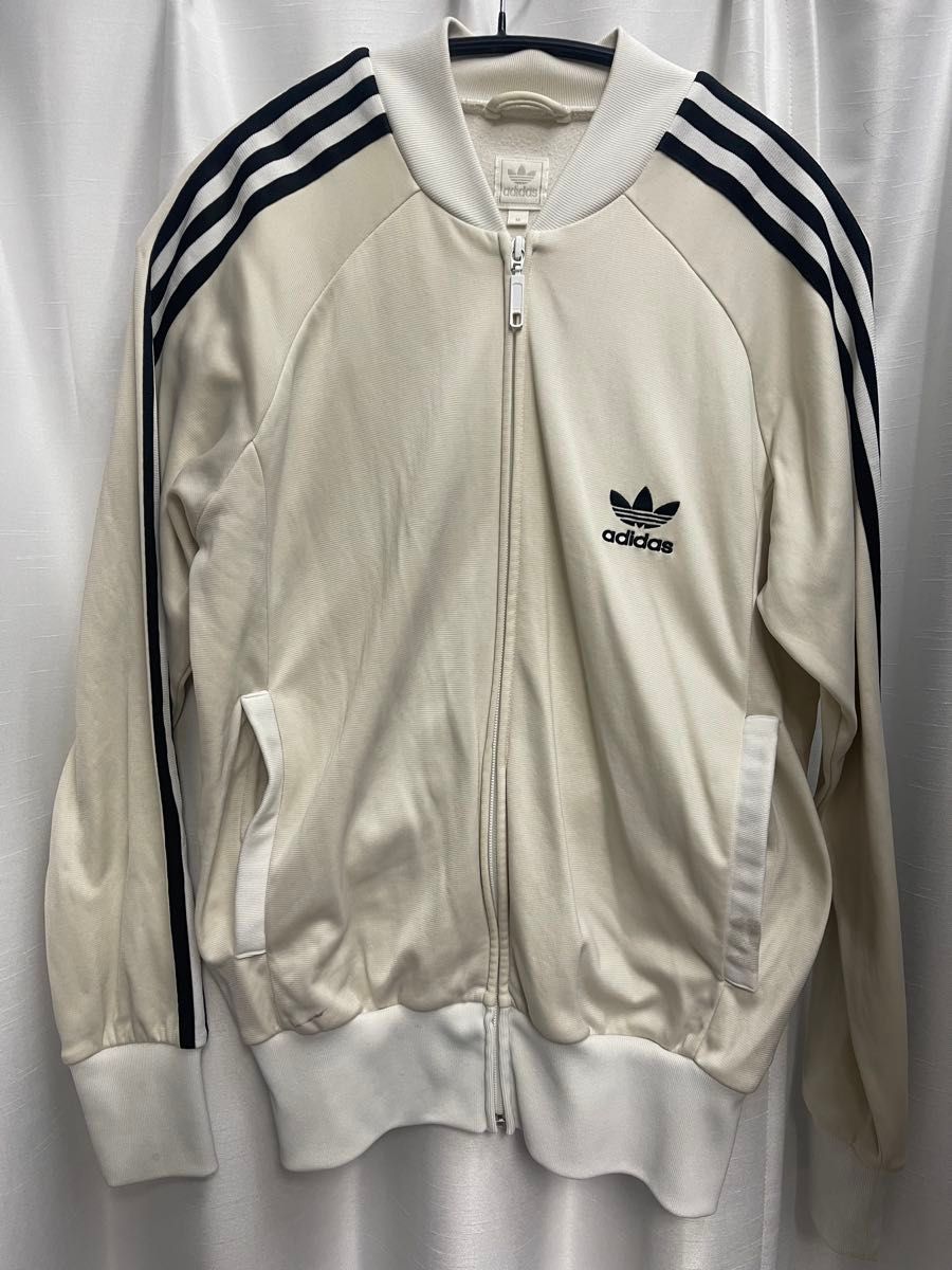 adidas アディダス ジャージ ホワイト M トラックジャケット adidas アディダス ジャージ ホワイト M トラックジャケット