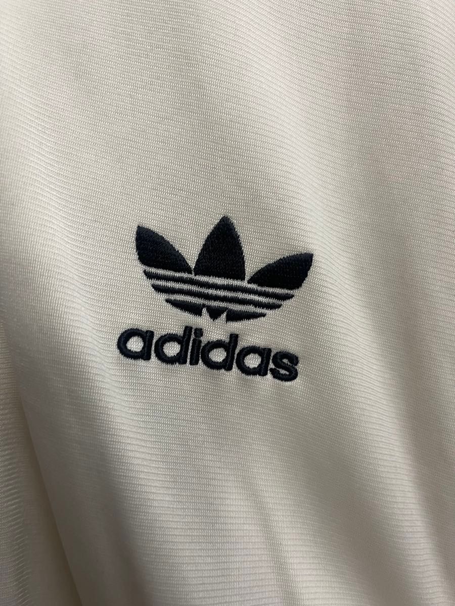 adidas アディダス ジャージ ホワイト M トラックジャケット adidas アディダス ジャージ ホワイト M トラックジャケット
