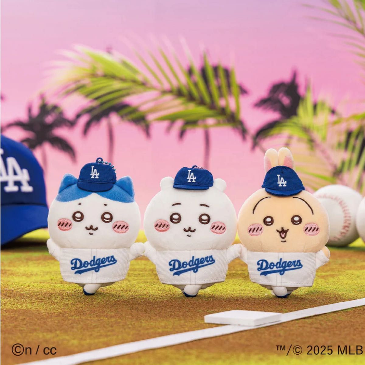 ちいかわ MLB ドジャース マスコットセット うさぎ ハチワレ ちいかわ MLB ドジャース マスコットセット うさぎ ハチワレ