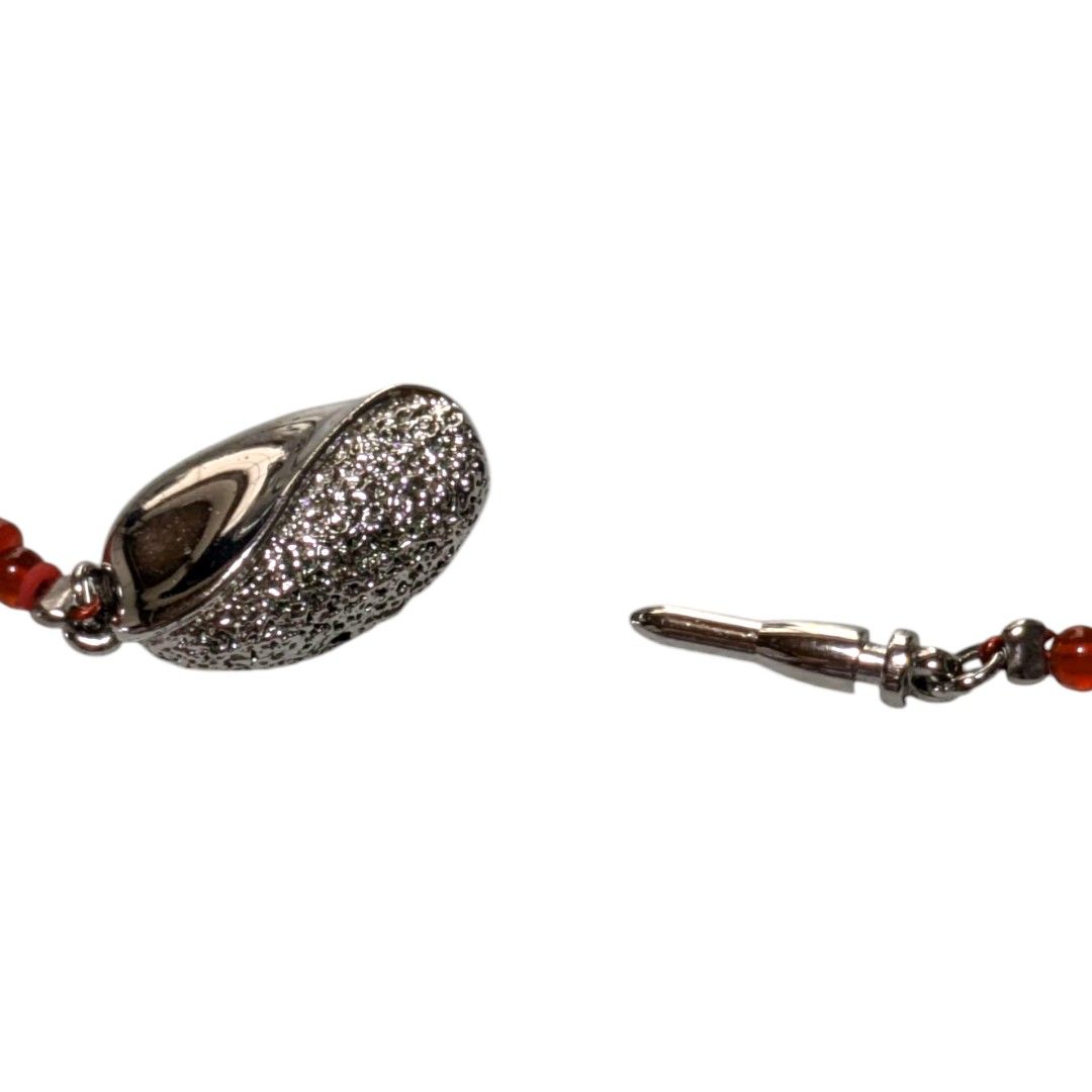 血赤珊瑚 ネックレス &ブレスレット濃赤 シルバー金具 本珊瑚 血赤珊瑚 ネックレス &ブレスレット濃赤 シルバー金具 本珊瑚