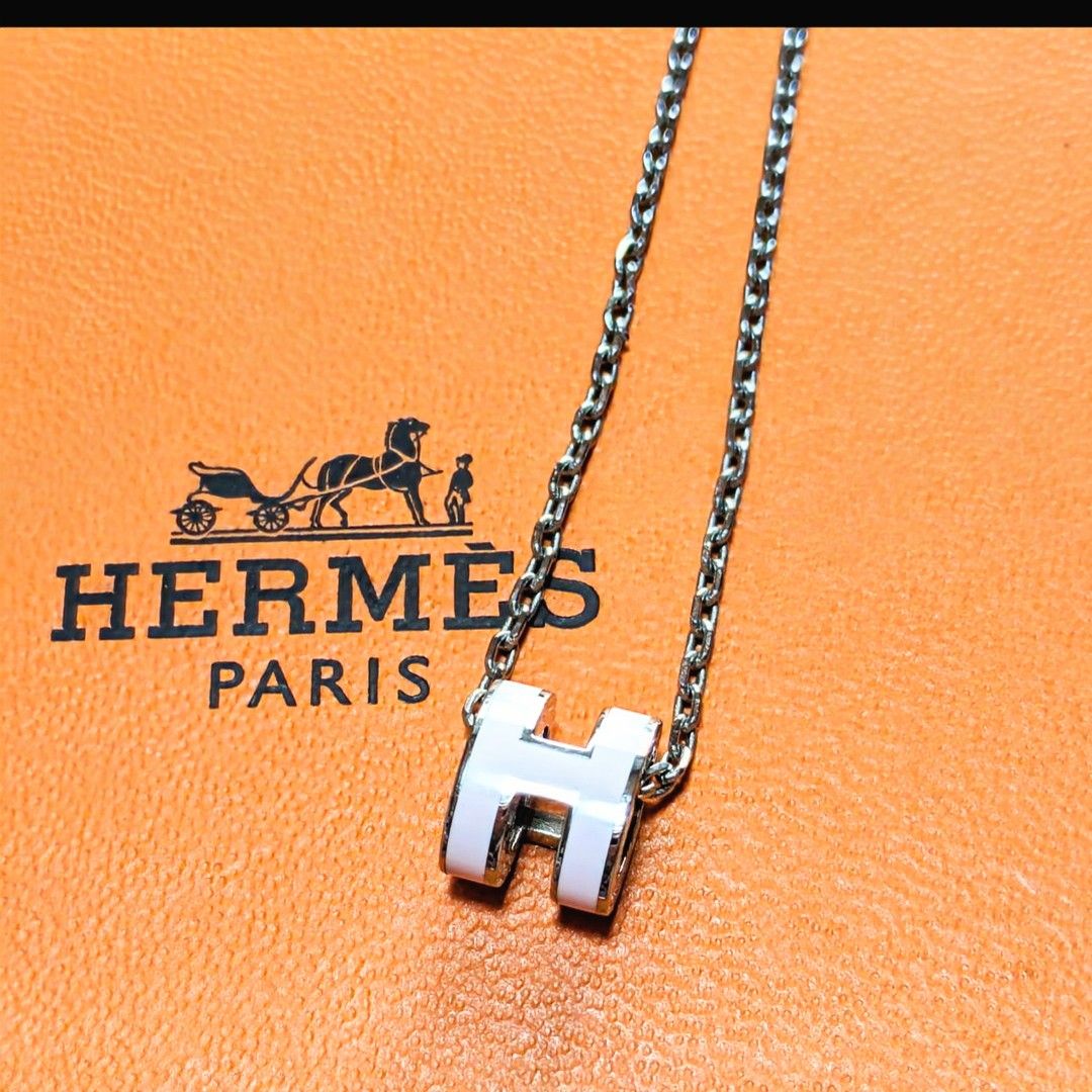 ほぼ未使用】HERMES エルメス ネックレス ミニポップアッシュH ほぼ未使用】HERMES エルメス ネックレス ミニポップアッシュH