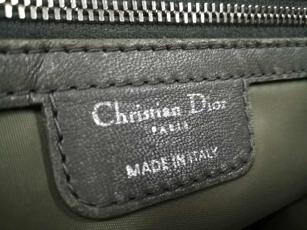 Christian Dior トートバッグ カナージュ チャーム付き ナイロン