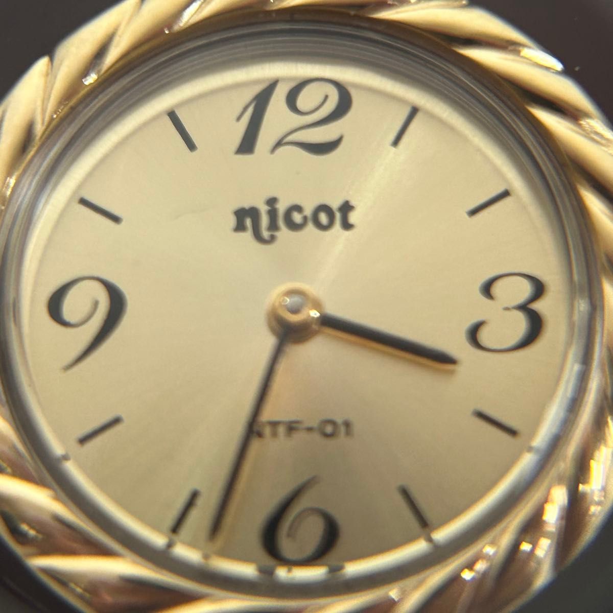 CITIZEN シチズン ニコット NTF-01 手巻き ゴールド 文字盤 CITIZEN シチズン ニコット NTF-01 手巻き ゴールド 文字盤