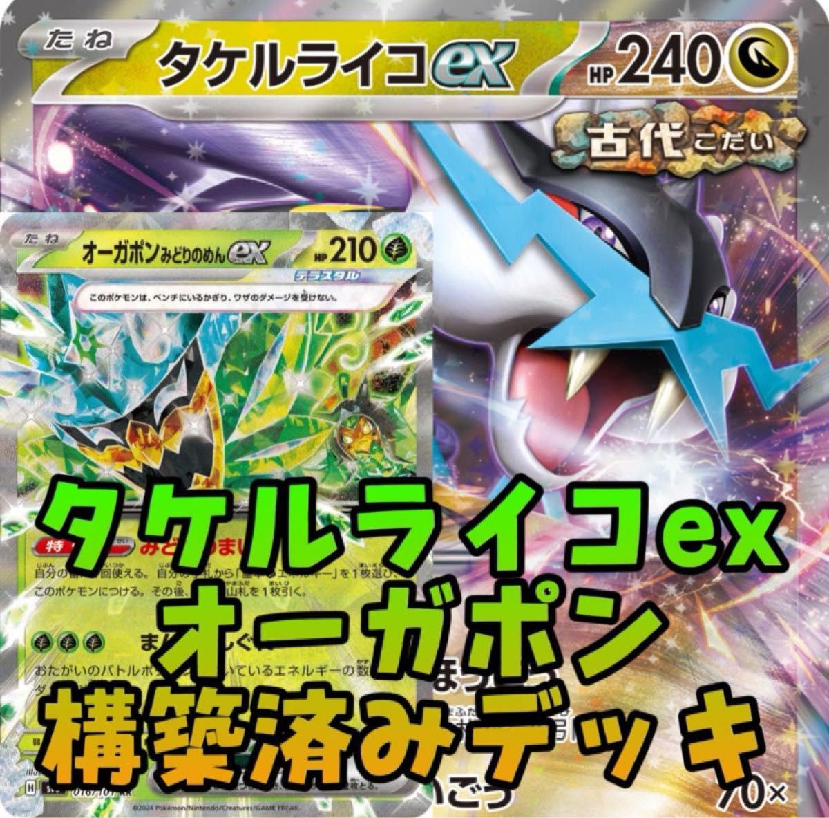 本日限り 】 ポケカ 構築済み デッキ タケルライコ ex 本日限り 】 ポケカ 構築済み デッキ タケルライコ ex