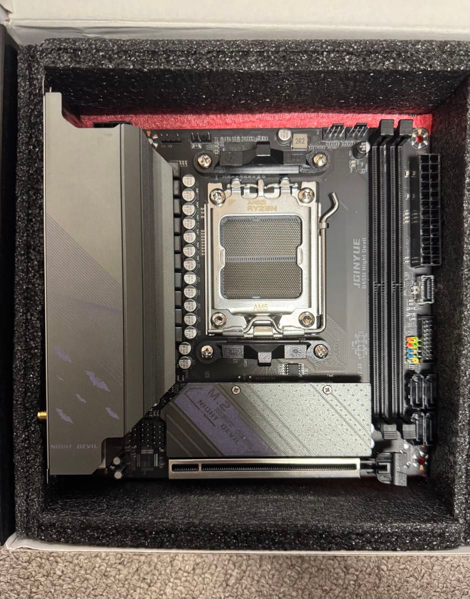 JGINYUE B650i Night Devil マザーボード mini ITX 最終値下げ JGINYUE B650i Night Devil マザーボード mini ITX 最終値下げ