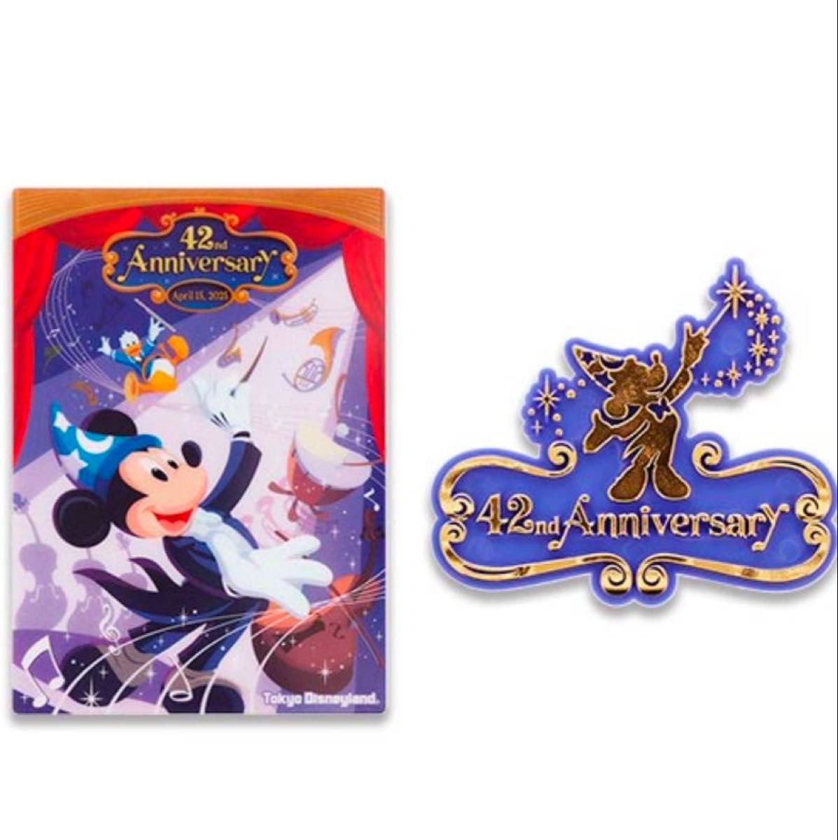 ミッキーマウス ピンバッジ 42周年 フィルハーマジック ミッキーマウス ピンバッジ 42周年 フィルハーマジック
