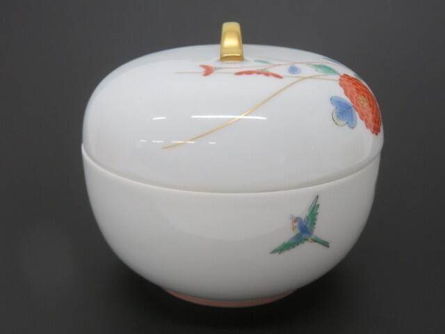 ha3674-1 119 深川製磁 宮内庁御用達 深川製 蓋物 ボンボ ha3674-1 119 深川製磁 宮内庁御用達 深川製 蓋物 ボンボ