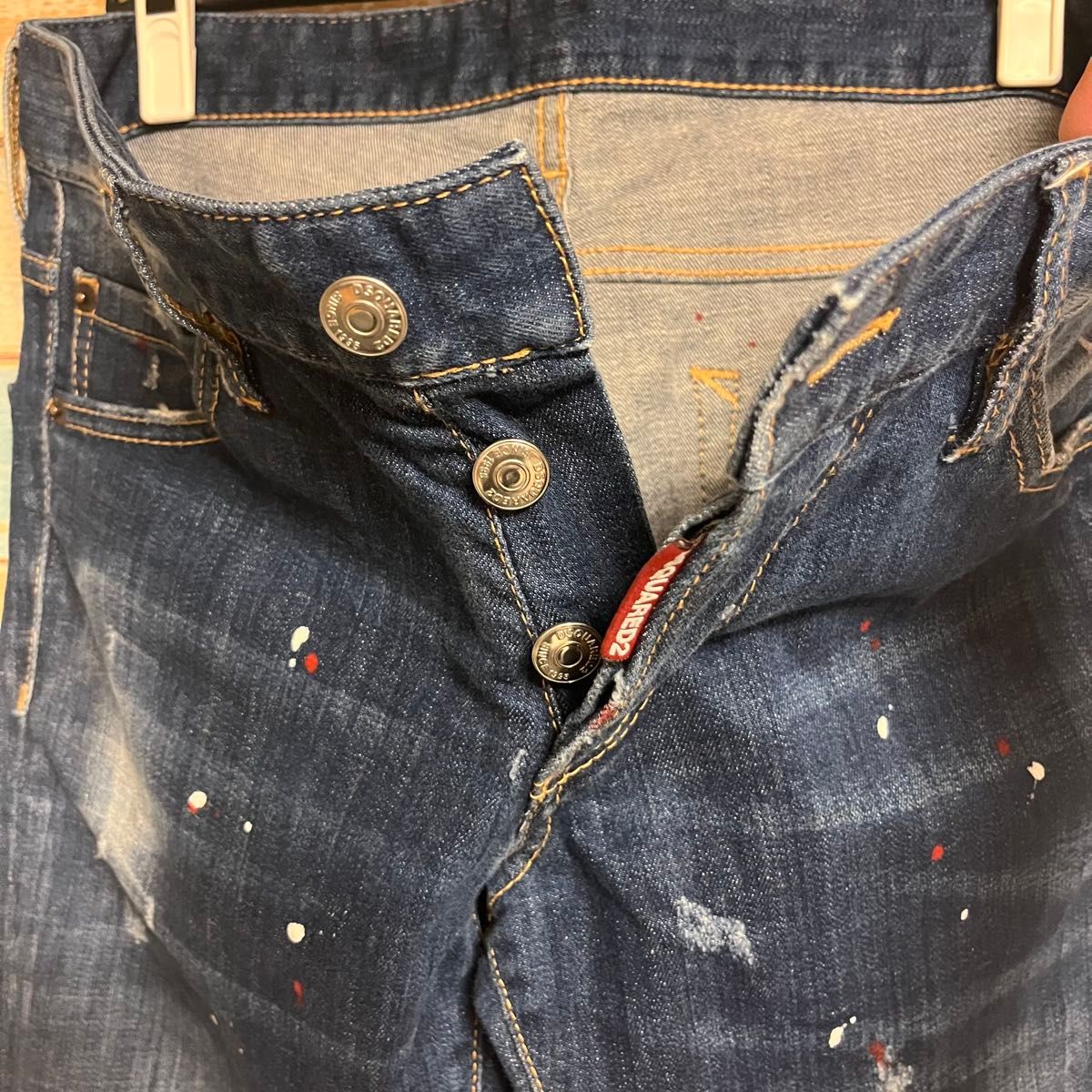 DSQUARED2 デニムパンツ ディースク ペイント ペンキ クラッシュ DSQUARED2 デニムパンツ ディースク ペイント ペンキ クラッシュ
