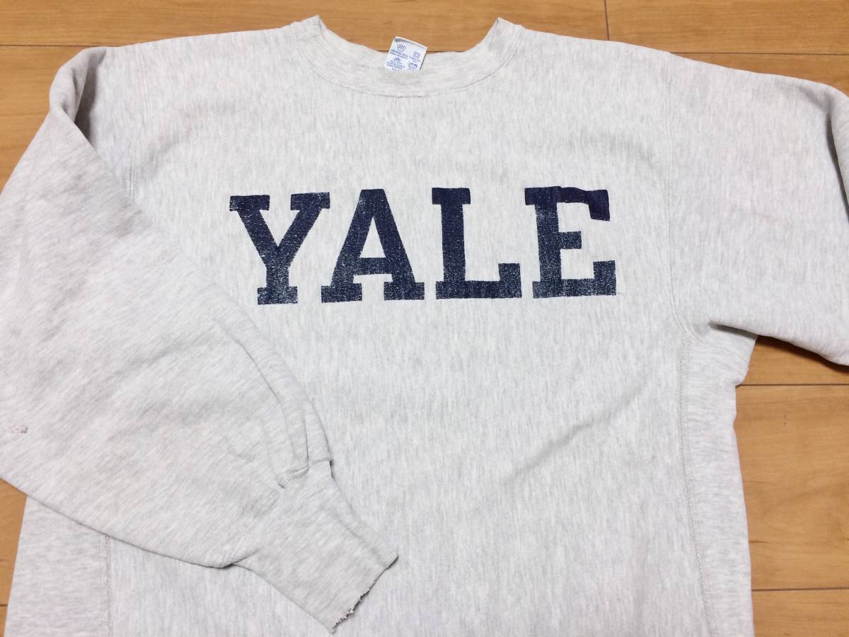 90's Championチャンピオン "YALE" リバースウィーブスウェットシャツ USA製 ビンテージ_画像1